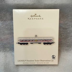 Hallmark Lionel Freedom Train Observation Car Keepsake Ornament B53